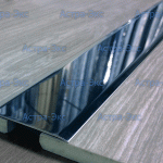 Плоский порожек СP60/80/100 с завальцованными краями из нержавеющей стали