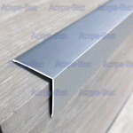 Угловой протектор СО для края ступени с завальцованными краями из алюминия